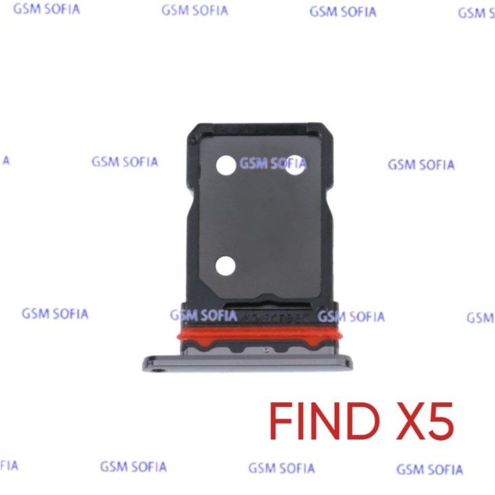 Bandeja sim  Para Oppo Find X5 / Find X5 Pro - Negro