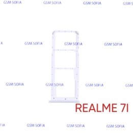 Bandeja sim  Para Realme 7i - BLANCO