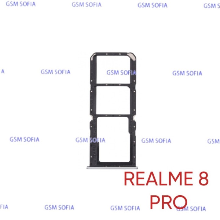 Bandeja sim  Para Realme 8 Pro - Plata