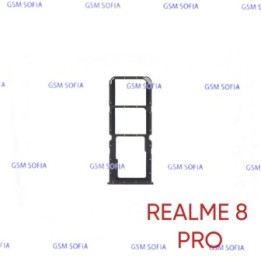 Bandeja sim  Para Realme 8 Pro - Negro