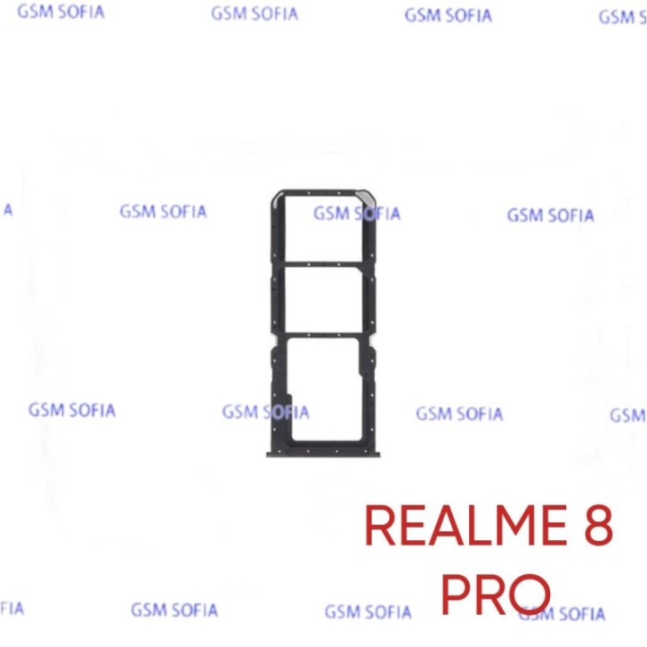 Bandeja sim  Para Realme 8 Pro - Negro