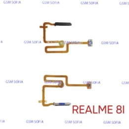 Flex Lector de huella + Power Para Realme 8i - Negro