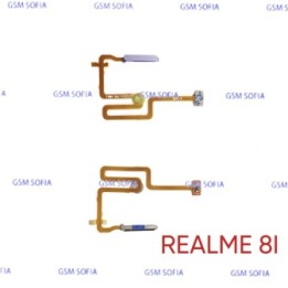 Flex Lector de huella + Power Para Realme 8i - Lila