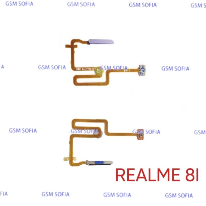 Flex Lector de huella + Power Para Realme 8i - Lila