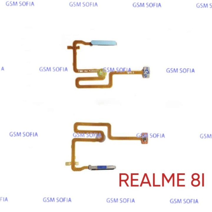 Flex Lector de huella + Power Para Realme 8i - Azul