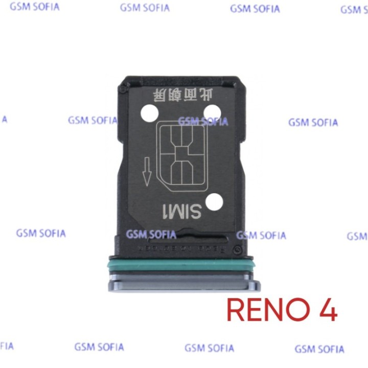 Bandeja sim Para Oppo Reno 4 5G - Negro