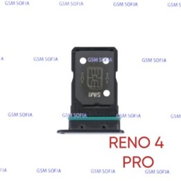 Bandeja sim Para Oppo Reno 4 Pro 5G- Negro