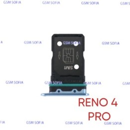 Bandeja sim Para Oppo Reno 4 Pro 5G- Azul