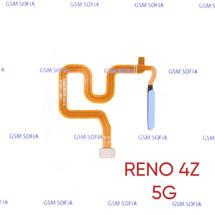 Flex Lector de huella + Power Para Oppo Reno 4Z 5G - Azul
