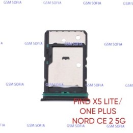 Bandeja sim Para Oppo Find x5 Lite  - Plata