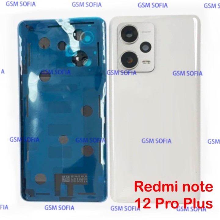Tapa trasera con lente Para Redmi note 12 Pro Plus - Blanco