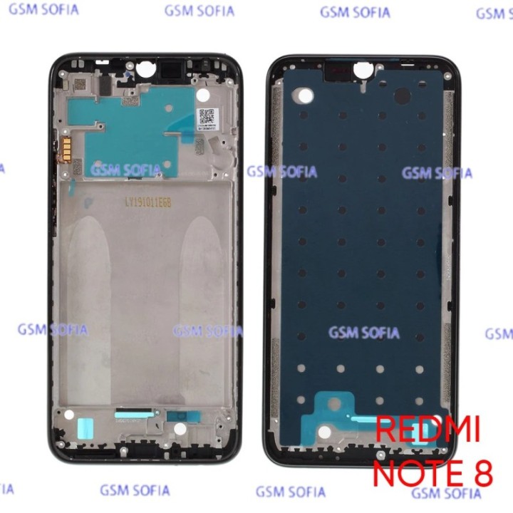 Chasis Frontal / Carcasa Delantera Para Xiaomi Redmi Note 8 - Negro