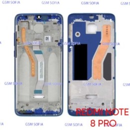 Chasis Frontal / Carcasa Delantera Para Xiaomi Redmi Note 8 Pro - Azul