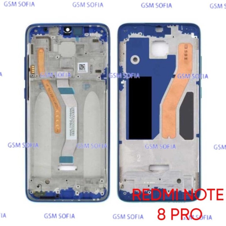Chasis Frontal / Carcasa Delantera Para Xiaomi Redmi Note 8 Pro - Azul