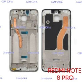 Chasis Frontal / Carcasa Delantera Para Xiaomi Redmi Note 8 Pro - Plata