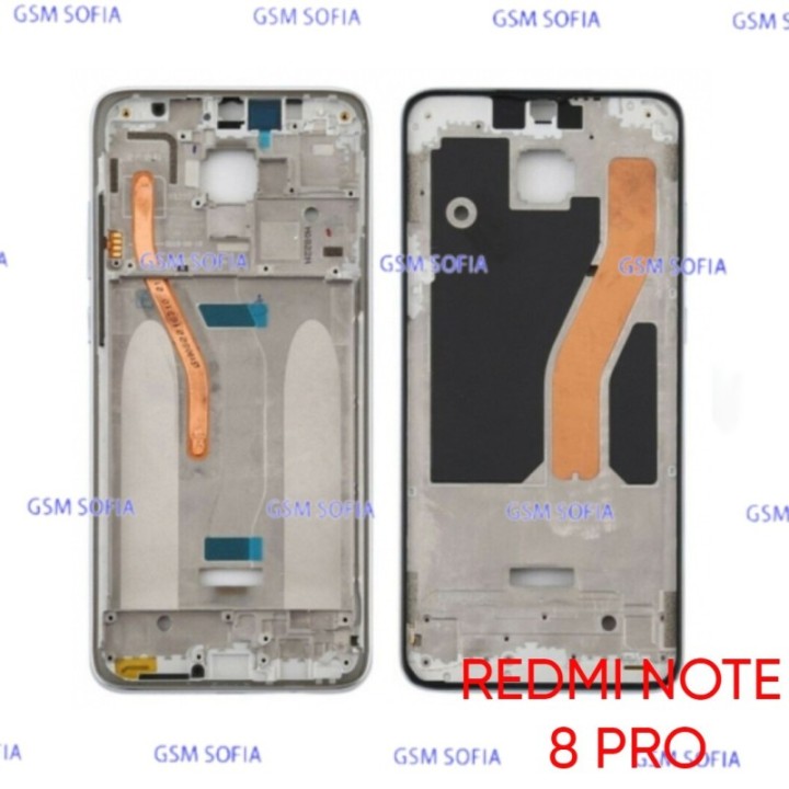 Chasis Frontal / Carcasa Delantera Para Xiaomi Redmi Note 8 Pro - Plata