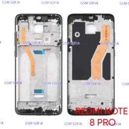 Chasis Frontal / Carcasa Delantera Para Xiaomi Redmi Note 8 Pro - Negro