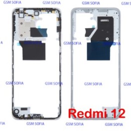 Marco Lateral Externa Para Redmi 12 4G / Redmi 12 5G - Plata