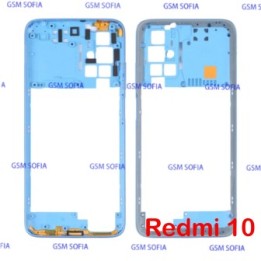 Marco Lateral Externa Para Redmi 10 - Azul