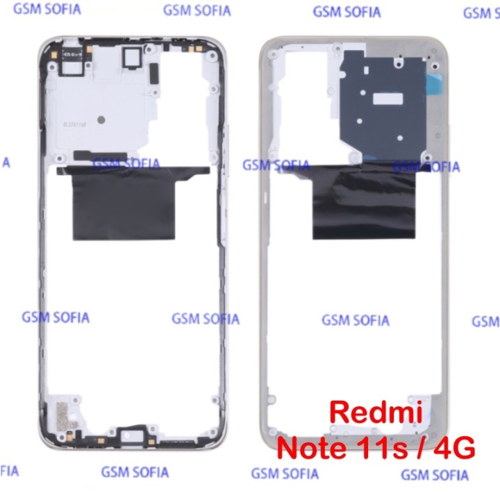 Marco Lateral Externa Para Redmi Note 12s / Redmi Note 11S / Redmi Note 11 4G - Blanco