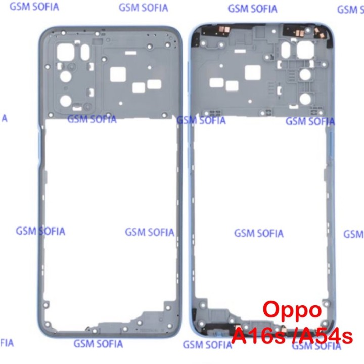 Chasis Externa / Marco Lateral para Oppo A16 / A16s / A54s - Azul