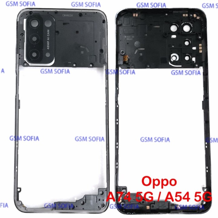 Marco Lateral / Chasis Externa Para Oppo A54 5G / A74 5G - Negro