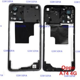 Marco Lateral / Chasis Externa Para Oppo A74 4G - Negro