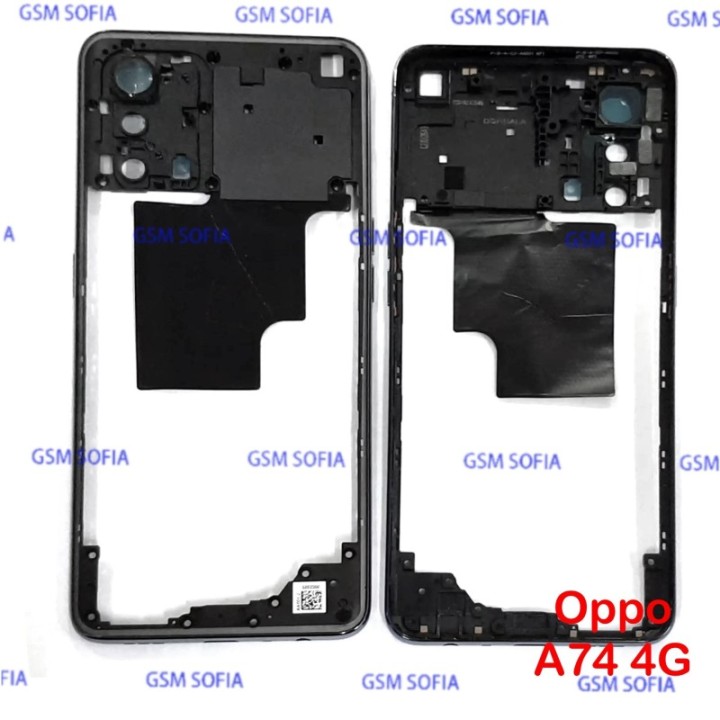Marco Lateral / Chasis Externa Para Oppo A74 4G - Negro