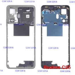 Marco Lateral / Chasis Externa Para Realme C55 - Negro