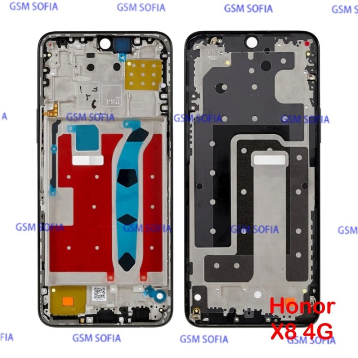 Chasis / Marco de Pantalla Para Honor X8 4G - Negro