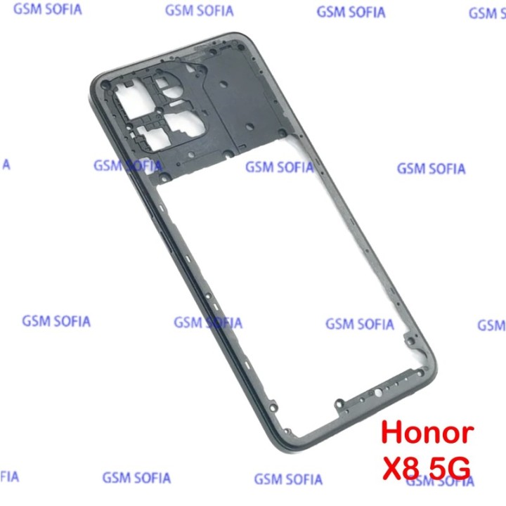 Chasis Externa / Marco Lateral para Honor X8 5G- Negro