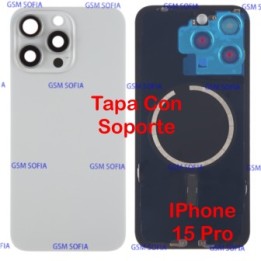Tapa Trasera con Soporte Calidad Extra Para iPhone 15 Pro - Titanic