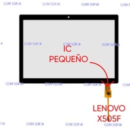 Pantalla Tactil Para Lenovo Tab M10 HD 10" / TB-X505F IC PEQUEÑO - Negro