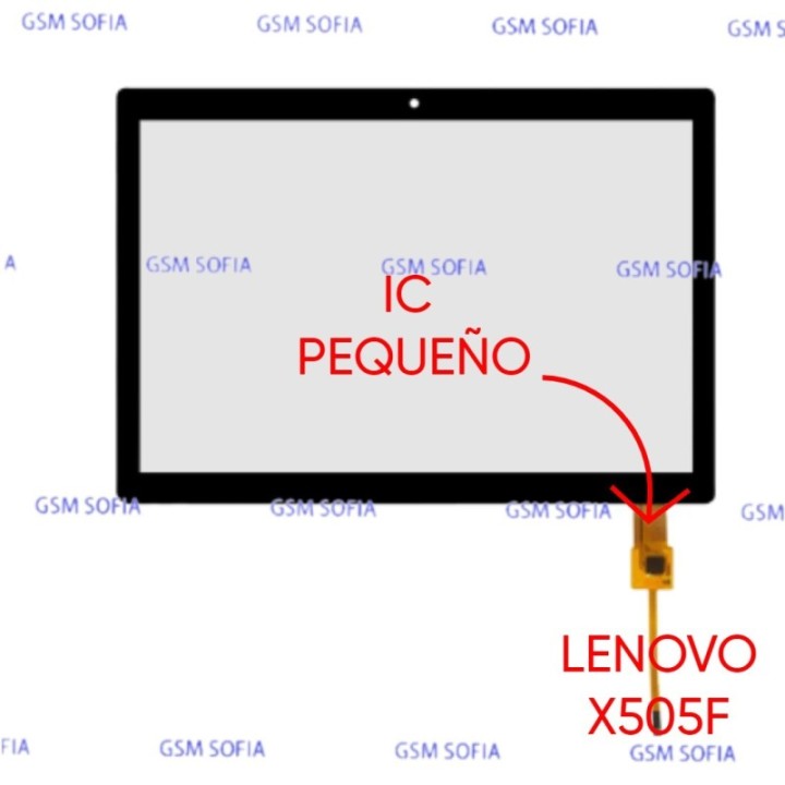 Pantalla Tactil Para Lenovo Tab M10 HD 10" / TB-X505F IC PEQUEÑO - Negro