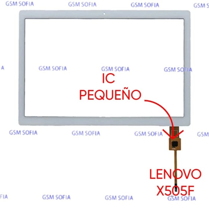 Pantalla Tactil Para Lenovo Tab M10 HD 10" / TB-X505F IC PEQUEÑO - Blanco