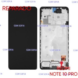 Pantalla completa Ori Reparado Con marco Para Redmi note 10 Pro