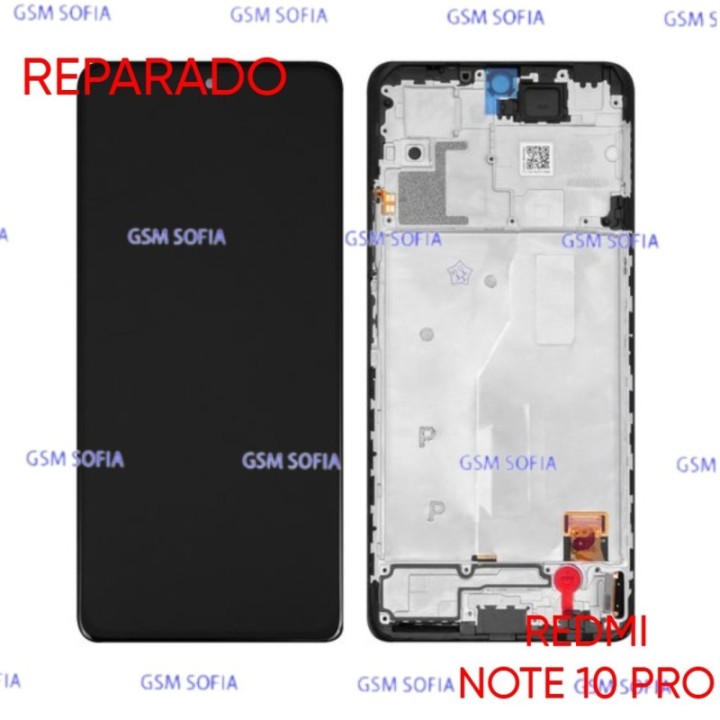 Pantalla completa Ori Reparado Con marco Para Redmi note 10 Pro
