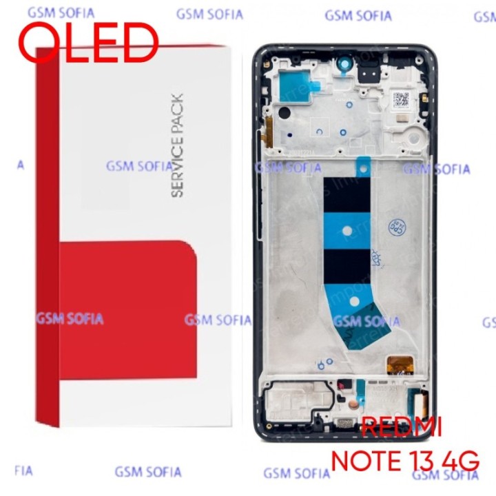 Pantalla completa OLED CON marco Para Redmi Note 13 4G