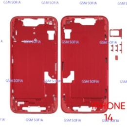 Chasis / Marco Intermedio Para IPhone 14 - Rojo