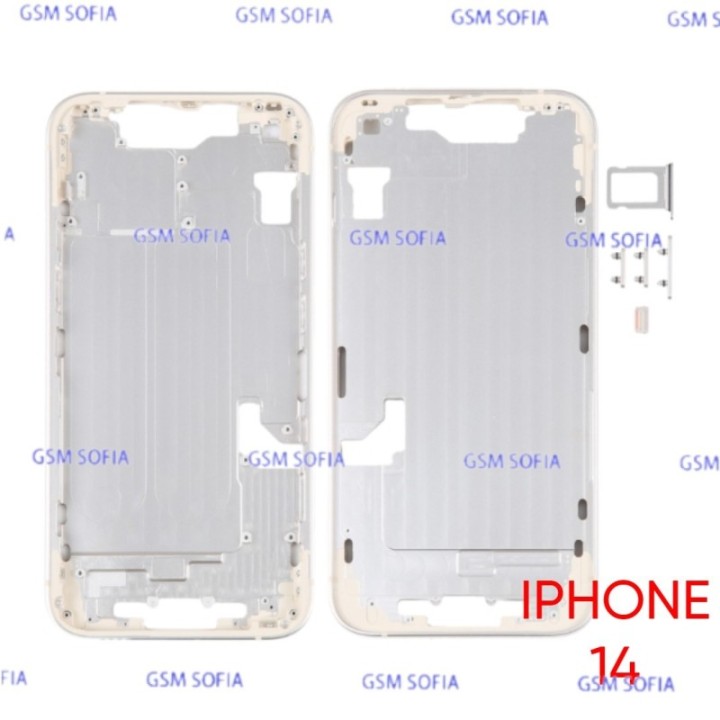 Chasis / Marco Intermedio Para IPhone 14 - Blanco