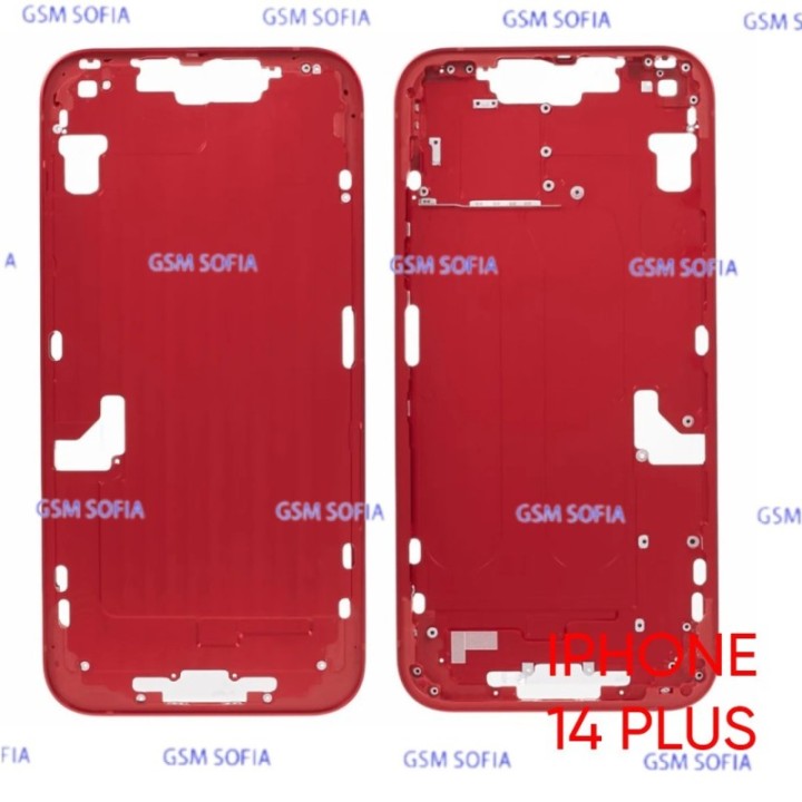 Chasis / Marco Intermedio Para IPhone 14 Plus - Rojo