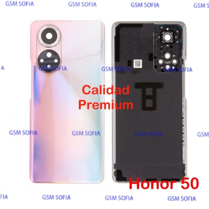 Tapa trasera con Lente CALIDAD PREMIUM para Huawei Honor 50 - Rosa