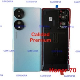 Tapa trasera con Lente CALIDAD PREMIUM para Huawei Honor 70 - Azul
