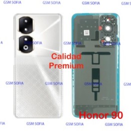 Tapa trasera con Lente CALIDAD PREMIUM para Huawei Honor 90 - Plata