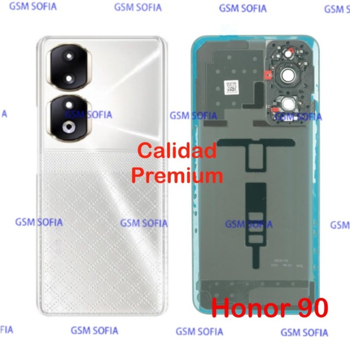 Tapa trasera con Lente CALIDAD PREMIUM para Huawei Honor 90 - Plata