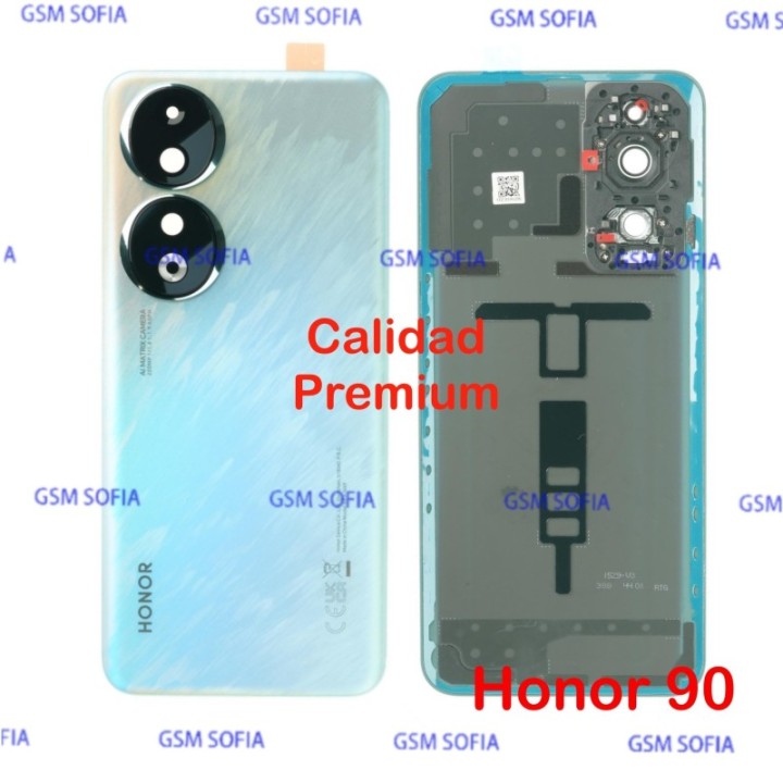 Tapa trasera con Lente CALIDAD PREMIUM para Huawei Honor 90 -  Azul