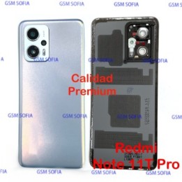 Tapa trasera Con Lente Calidad Premium Para Redmi Note 11T Pro - Azul Brillo