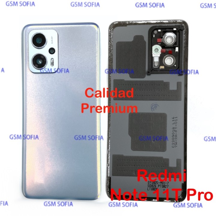 Tapa trasera Con Lente Calidad Premium Para Redmi Note 11T Pro - Azul Brillo