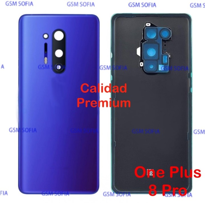 Tapa trasera con Lente CALIDAD PREMIUM Para One Plus 8 Pro / 1 + 8 Pro - Azul