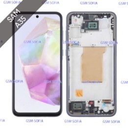 Pantalla Completa Original con marco para Samsung Galaxy A35 4G A355 / A35 5G A356 - Negro